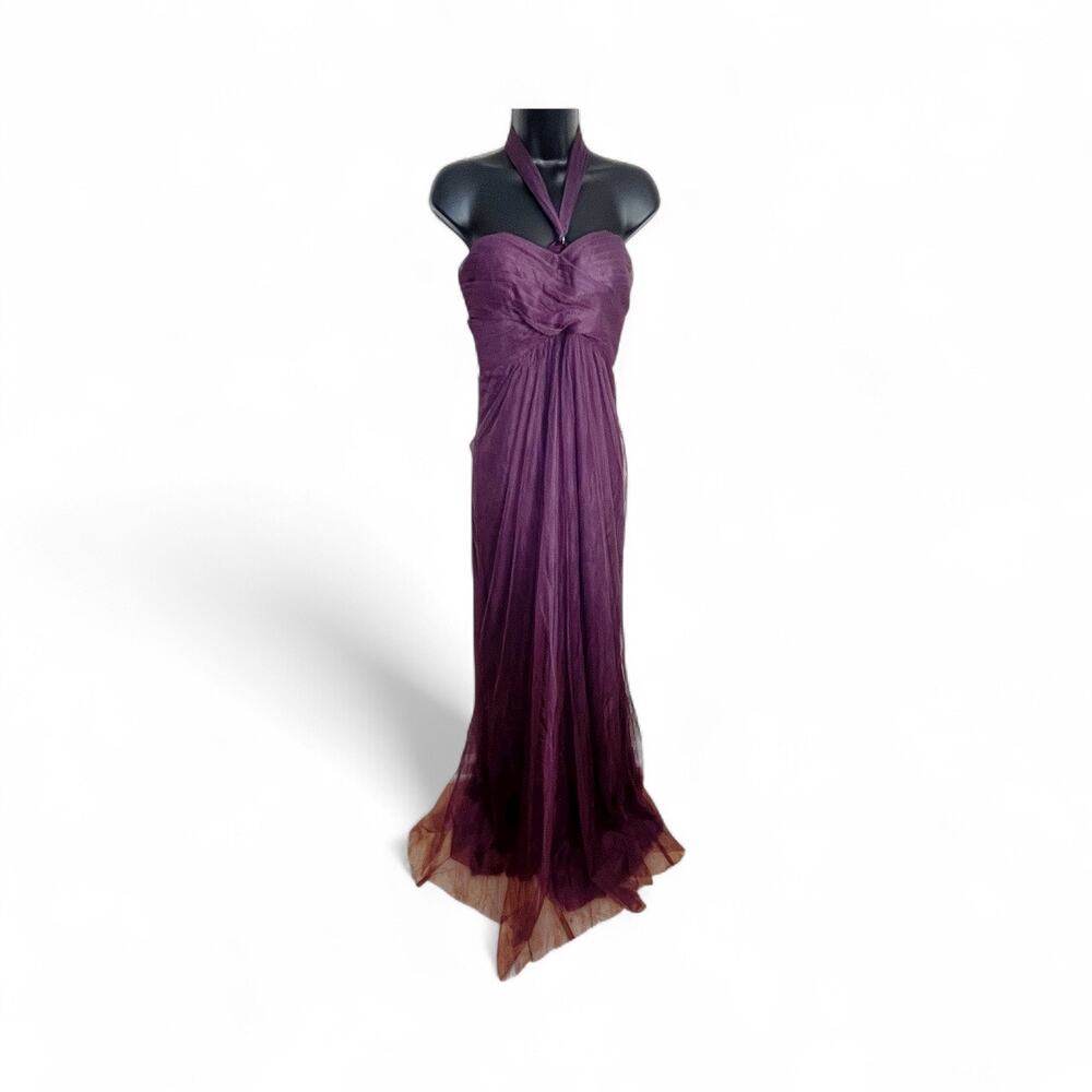 Jenny‎ Yoo Annabelle Convertible Tulle Bridesmaid Prom Dress Raisin Size 4 New - Picture 2 of 11